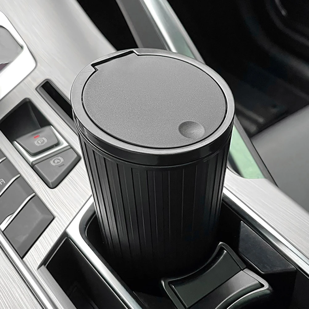 Car Trash Can Cup Holder Leakproof Car Interior Rubbish Container Waterproof Vehicle Garbage Bin Large Capacity