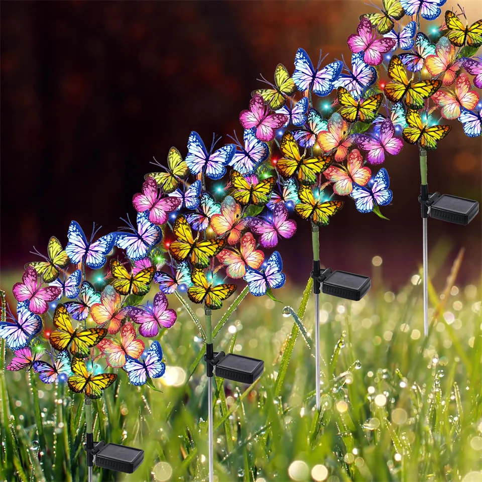 Description Picture 3 of itemOutdoor Landscape Lights LED Solar Butterfly Solar Lights IP65 Waterproof for Yard Lawn Garden Walkway Decorative Path Lighting