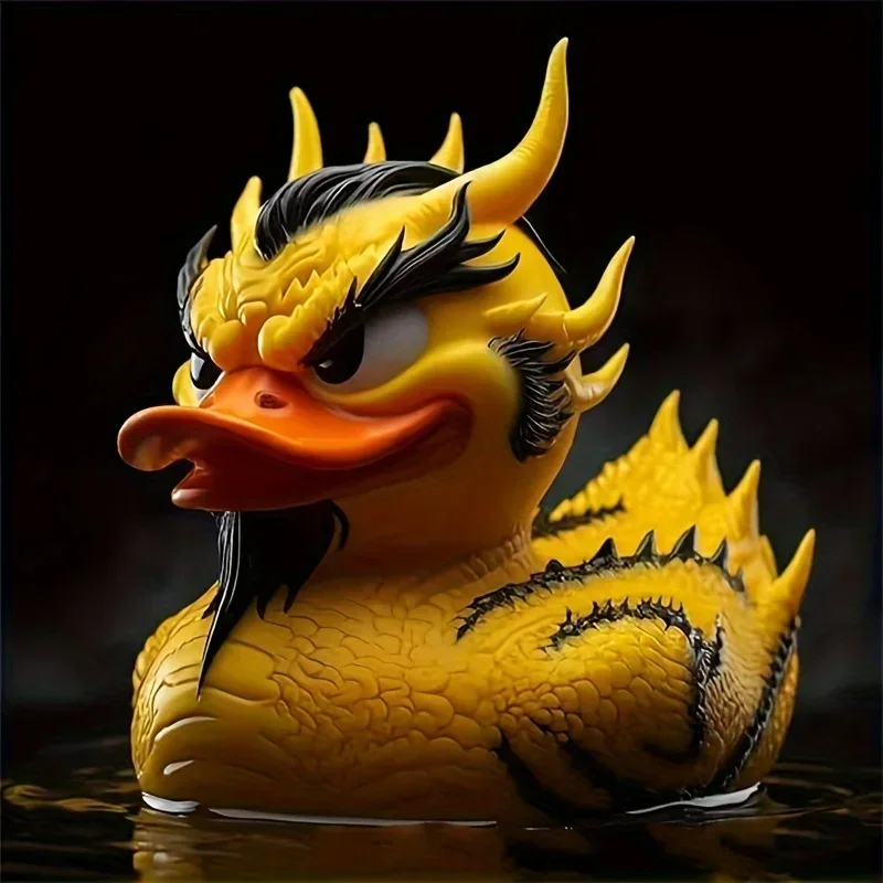 Duck Statue Gothic Sculpture Punk Animal Figurine Resin Desk Decoration Collectible Figurines Satan Duck Tabletop Ornaments miniature figurines resin ornaments resin crafts miniature duck figurines