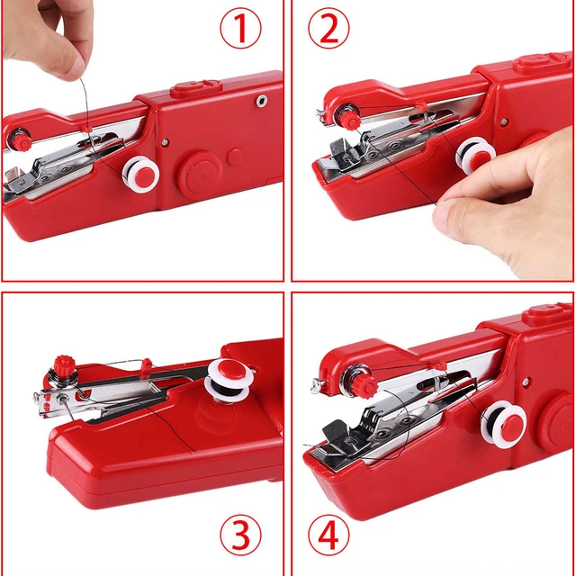 Portable Mini Handheld Sewing Machine Electric Stitching Quick Repair DIY 