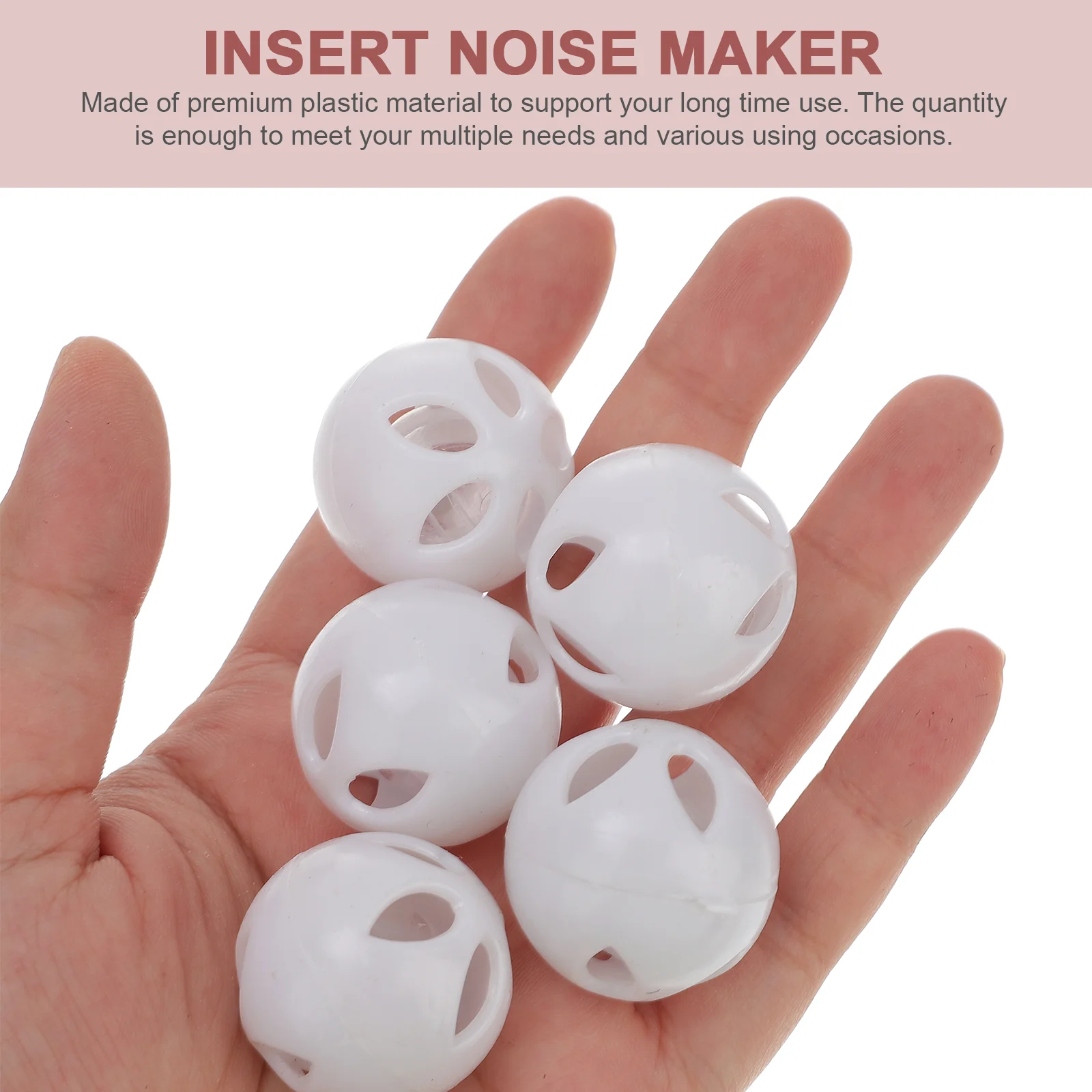 24/28mm Plastic Bell Ball Squeaker Noise Generator Insert Dog Repair Balls For Squeakers Rattle Toys Puppet Dolls