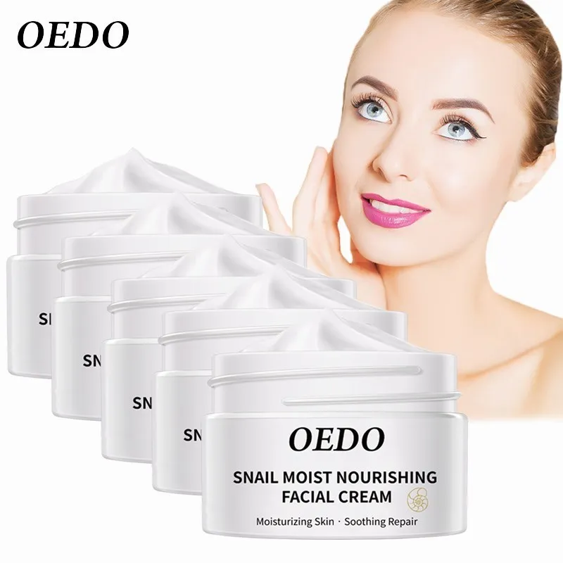 5PCS Snail Essence Skin Care Face Cream Serum Whitening Anti-wrinkle Anti Aging Hydrating Moisturizing Facial Creams Cosmetics 20pcs peony whitening face serum amino acid essence hydrating moisturizing refreshing dropshipping serum facial born pretty