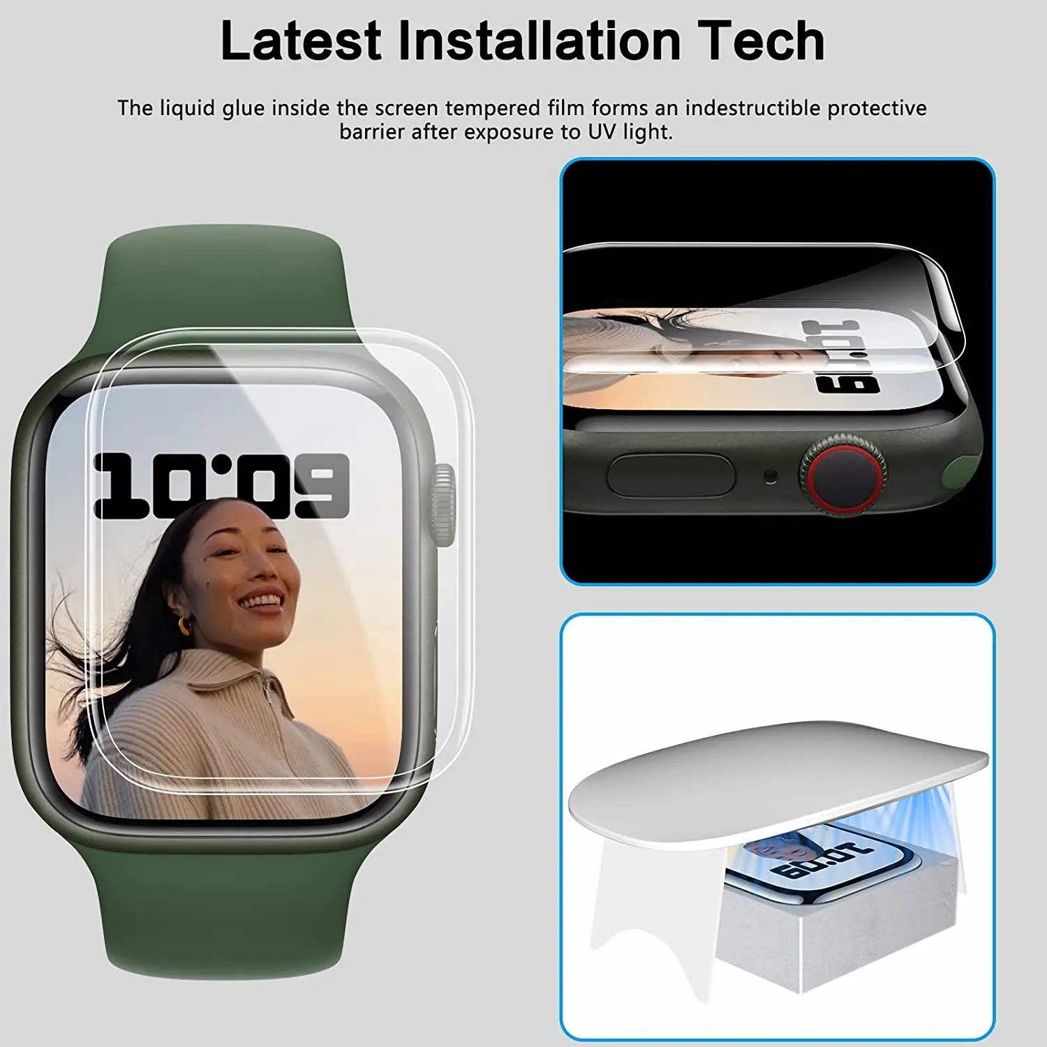 screen protector Clear Protective Film Apple Watch 8 7 SE 5 4 6 9 Hydrogel Film IWatch series 45MM 41MM 44MM 40MM 42MM 38MM