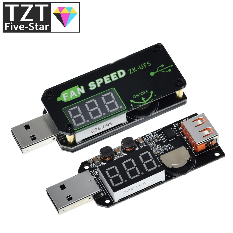 1/3PCS 5V 5W USB Fan Gouverneur Timer LED Dimmen Modul Spannung Einstellbare Geschwindigkeit Controller Für büro Auto Studentenwohnheim