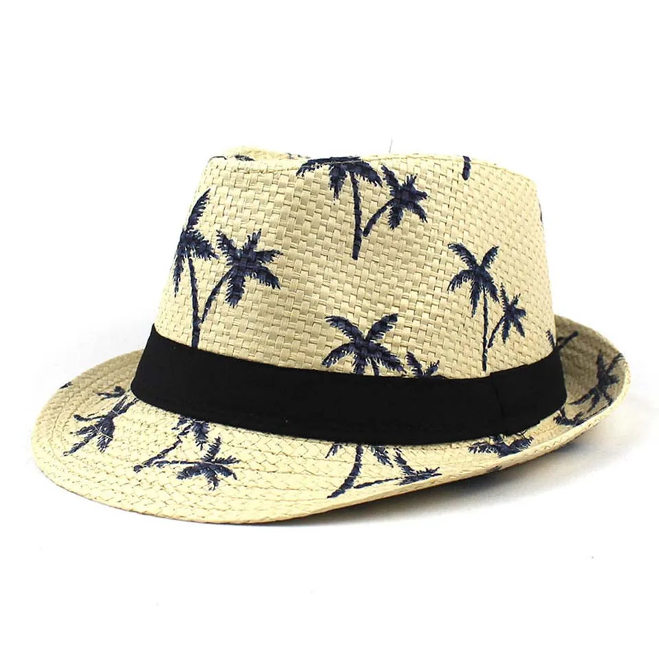 Straw Jazz Hat Women's Summer Sunhat 