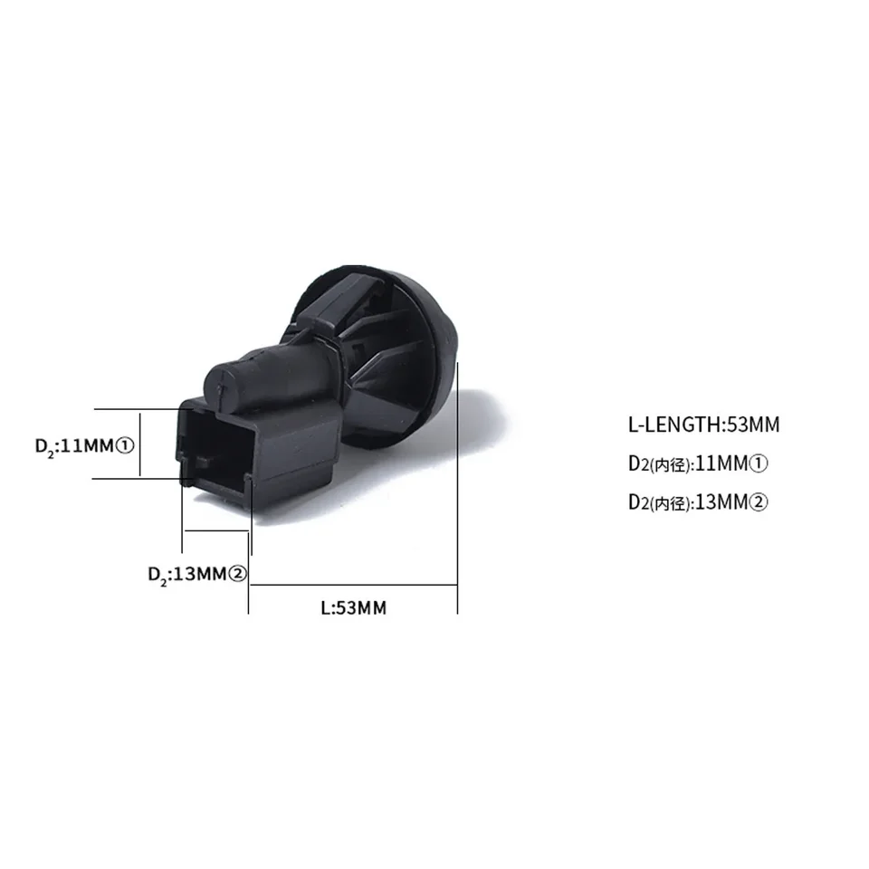 Sensore Interruttore Luce Interna Portiera Auto 7700427640 Per Clio, Megane, Scenic, Kangoo - Ricambio Plastica Nera 55mm - 4