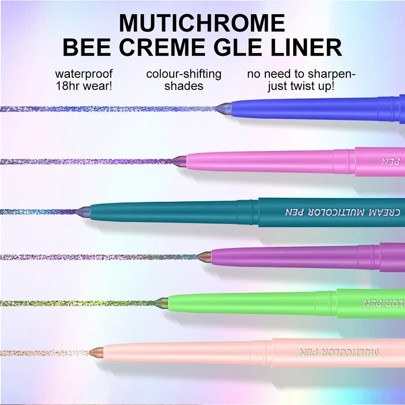 Color-changing Eyeshadow Stick Eyeliner Waterproof Smooth Color Long Last Eye Makeup Glitter