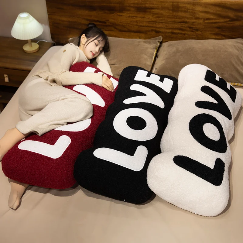 꽃 모양 호박 플러시 베개 창의적인 부드러운 LOVE 쿠션 봉제 인형 장난감 훌륭한 선물 미니멀리스트 스타일 방 장식