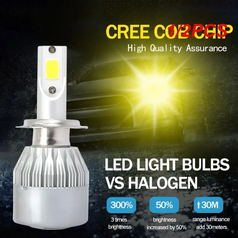 

1/2PCS H1 H3 Led Headlight Bulbs H7 COB LED Car Lights H4 880 H11 HB3 9005 HB4 9006 H13 6000K 72W 12V 7200LM Auto Headlamps
