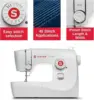 Singer M1150 Lightweight & Portable Sewing Machine With 45 Stitch Applications, Led Light & 4-Step Buttonhole | Ideal For 3