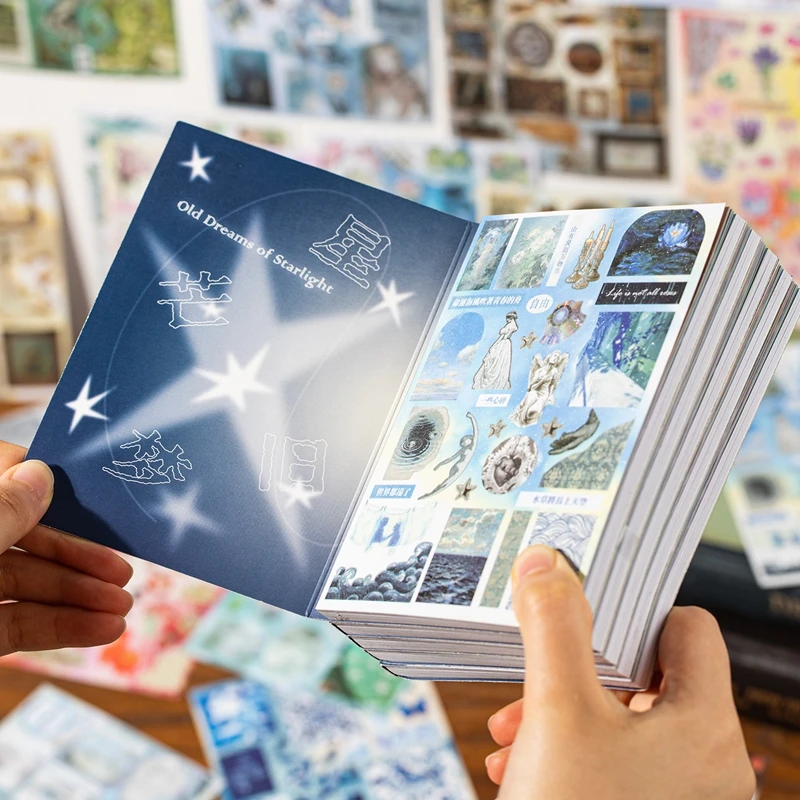 30 pagine adesivi decorativi stile retrò libro scrapbooking cassa del telefono diario fai da te materiale collage adesivo regalo - immagine 2