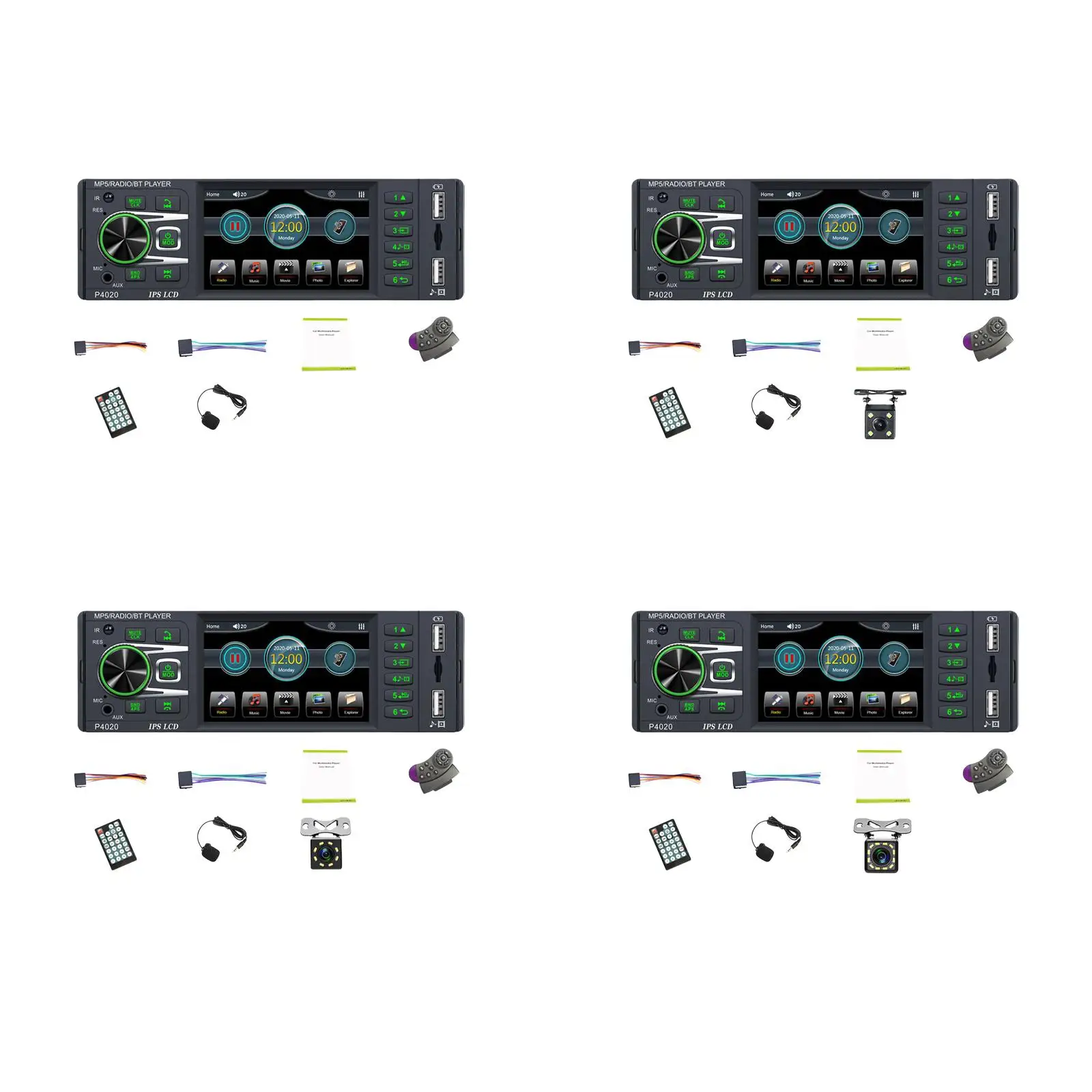 

Автомагнитола 1Din с поддержкой Bluetooth и mp3-плеером