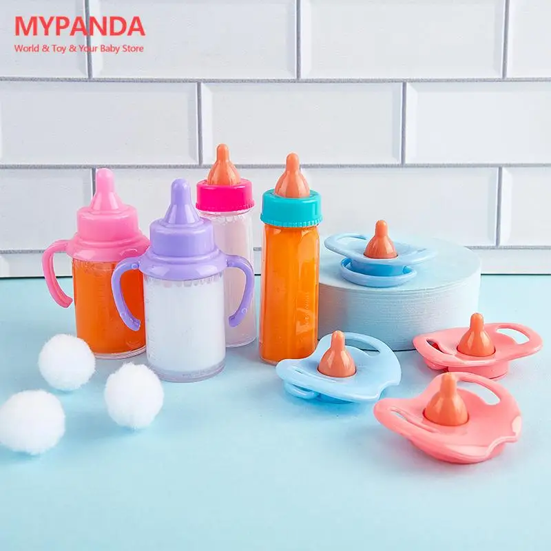Fit 18 Pollici Baby New Born American Doll Accessori Ragazza Magic Milk Bottle Ciuccio Juice Bottle Doll Comfort Toy For Baby Gift