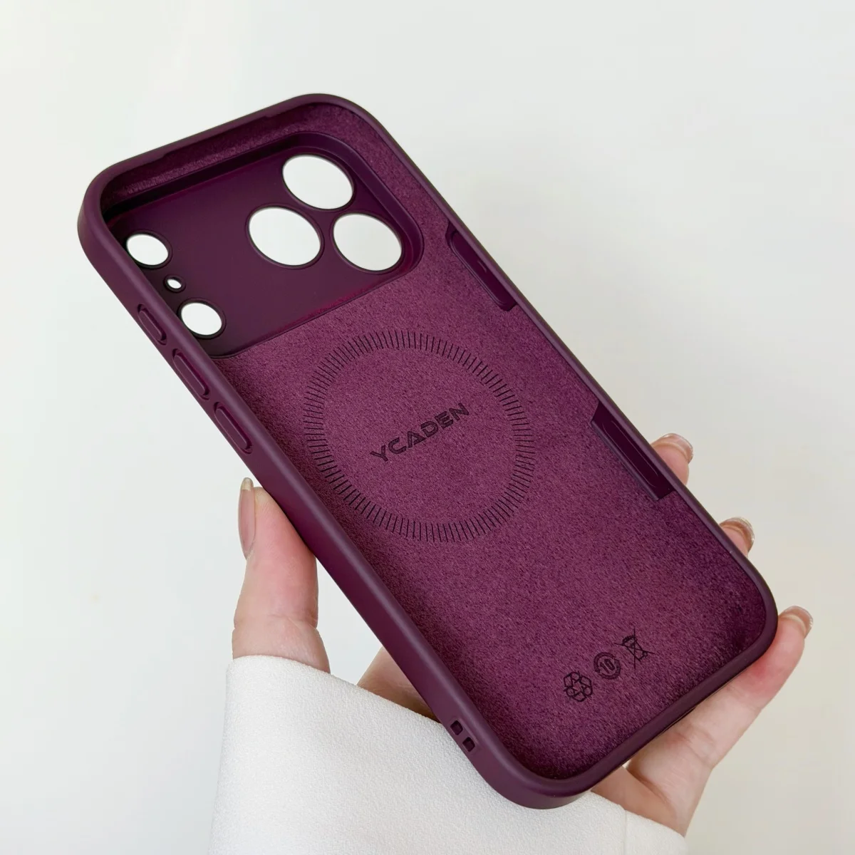 Enhanced Liquid Silicone Magnetic Phone Case - Skin Matte Cover with Wireless Charging Compatibility