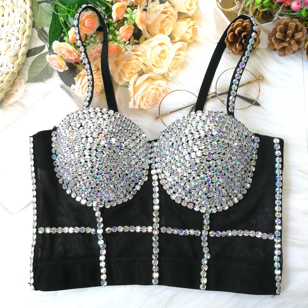 blinged out corset tops