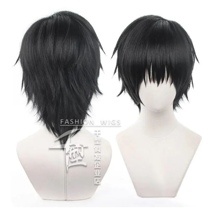 

Anime Jujutsu Kaisen Toji Fushiguro Cosplay Wig Black Short Hair Heat Resistant Synthetic Halloween Accessories Props + Wig Cap
