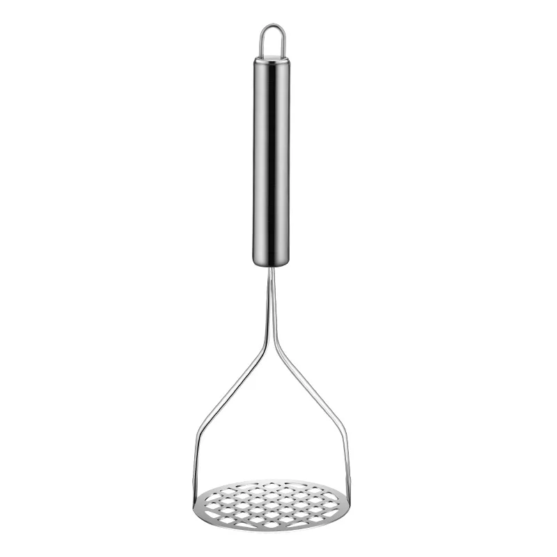 Potato Masher Stainless Steel Potato Pusher Pressed Potato Masher Ricer Puree Fruit Juice Maker Smooth Mashed Potatoes Crusher Kitchen Gadget