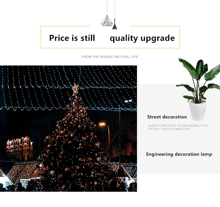 220V 110V LED String Light 10M 20M 30M 50M 100M 8 Modes Christmas Fairy Lights Waterproof Outdoor Holiday Wedding Decoration battery operated fairy lights