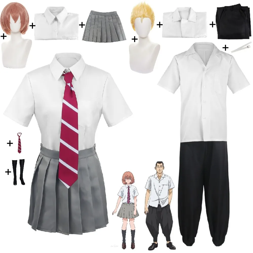 

Takemitchy Hanagaki Takemichi Hinata Tachibana Cosplay Costume Wig Anime Tokyo Revengers Man Woman Halloween School Jk Uniform