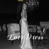 Customized Love Sexy Halter Soft Stain Meimaid Open Back Wedding Dress Simple Floor Length Sleeveless High Neck Robe de mariée 4