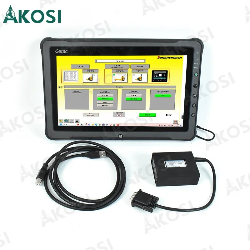 V4.37 Kit Diagnostico Carrello Elevatore Judit 4 Jungheinrich Judit Box Incado Con Cavi Di Diagnosi Carrello Elevatore Jungheinrich Con Getac F110