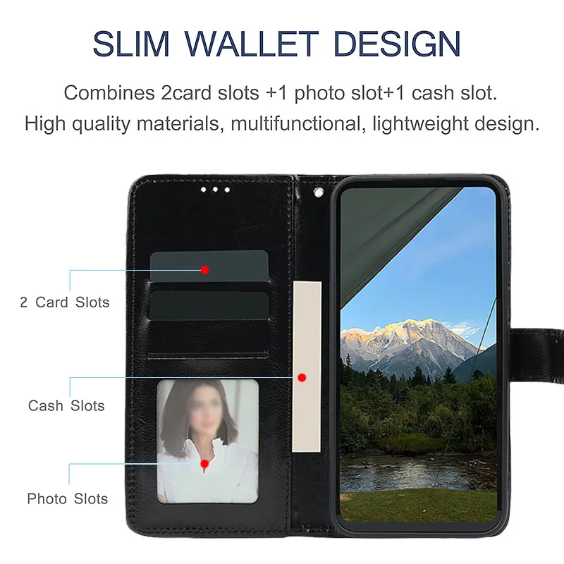 Elegant Leather Wallet Case - Premium Fashion Cover