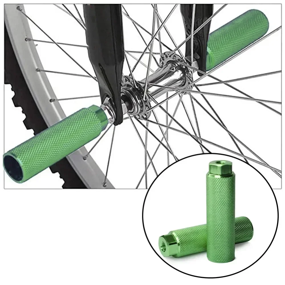 Bike Pegs Aluminum Alloy Anti Skid Lead Foot ForBMX Bike Fit 3 8 Inch Axles Bike Pegs Anti Skid Lead Foot Rest Pegs 3