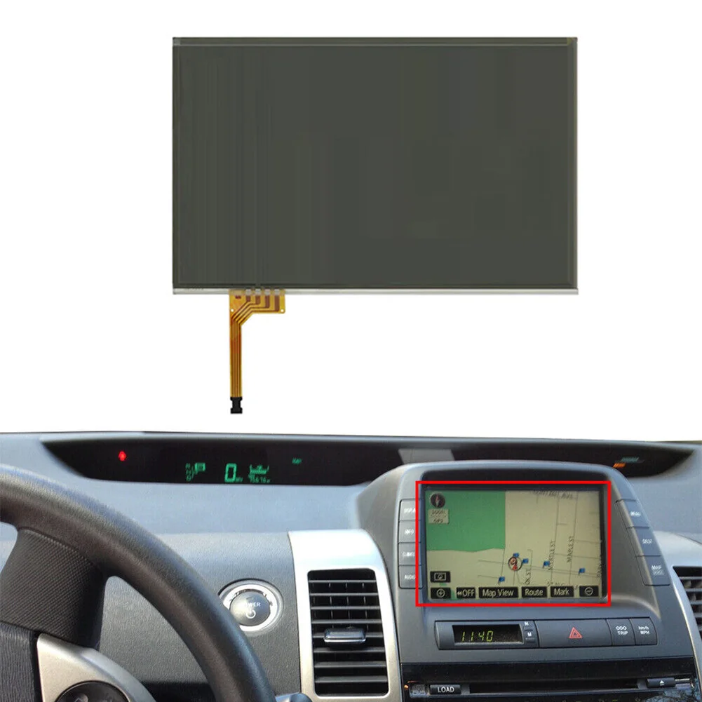 7.3inch Touch Screen Digitizer 4-Pin 5V #LTA070B510F For Lexus For Toyota Prius Sedan Fit All MFD Touch Screen Display