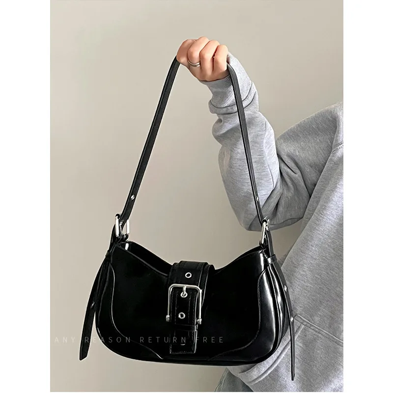 Women'S 2025 New Trendy Versatile Retro Flirty Underarm Bag, Unisex Quality Crescent Bag, Single Shoulder Crossbody Bag