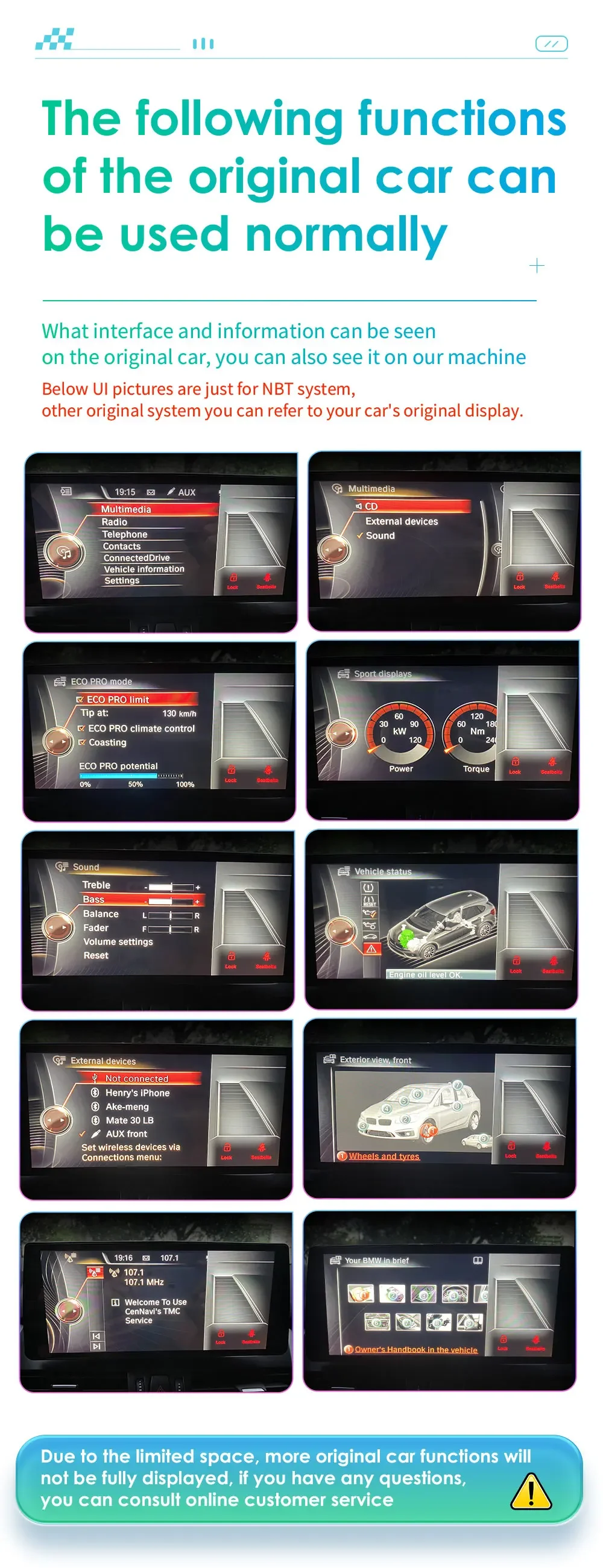 Hizpo Android 14 Carplay 4G 7862 AI Systeme Autoradio für BMW 5er E60 E61 E63 E64 3er E90 E91 E92 E93 Multimedia Video – Detail 9