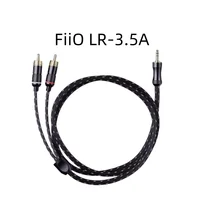 FiiO LR-3.5A Dual RCA Lotus Male Head Turn 3.5mm Male head High quality HiFi Fever Audio cable 1