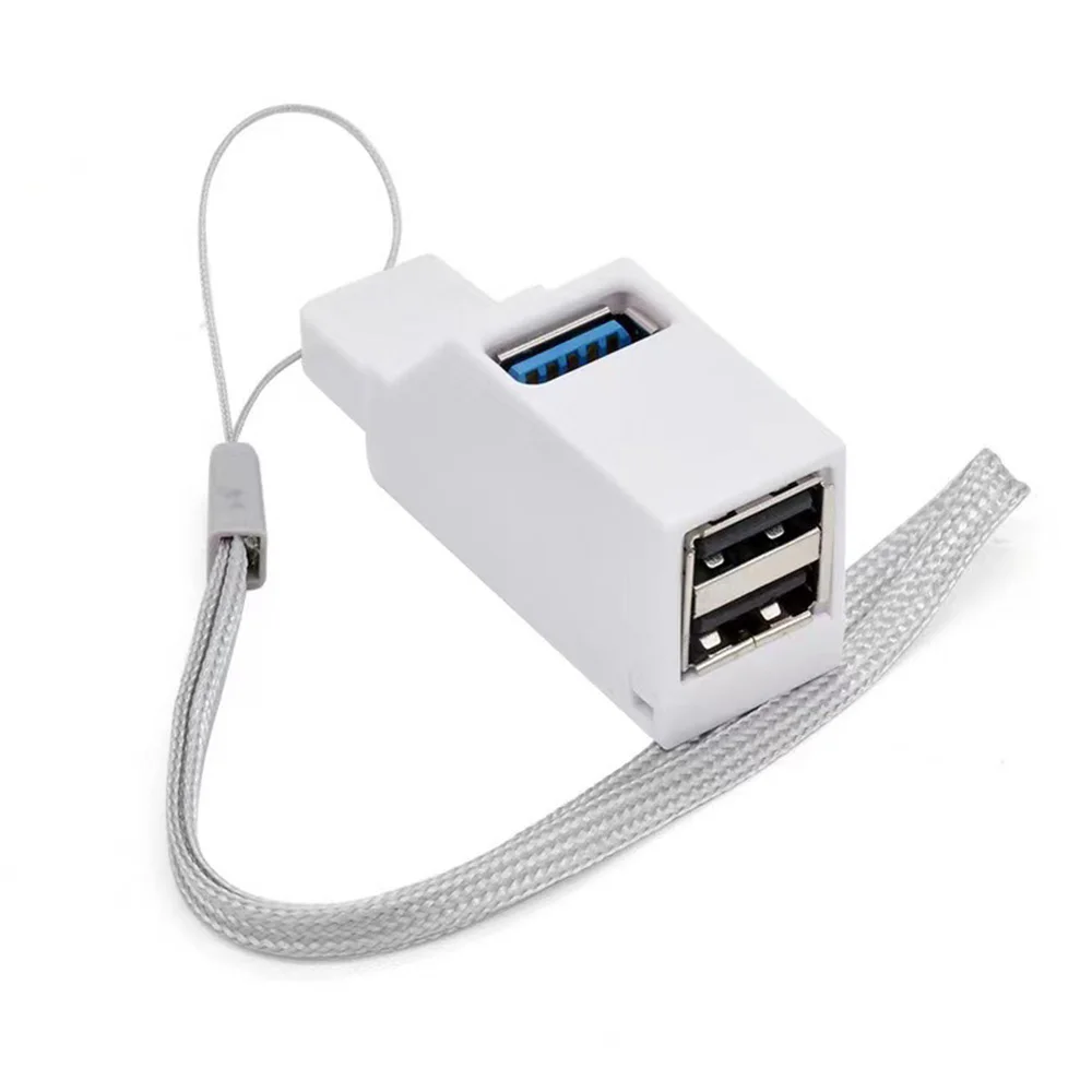 3 in 1 USB 3.0 HUB Adapter 3 Ports USB Extender High Speed Data Transfer Splitter Docking Station for PC Laptop U Disk Card Read