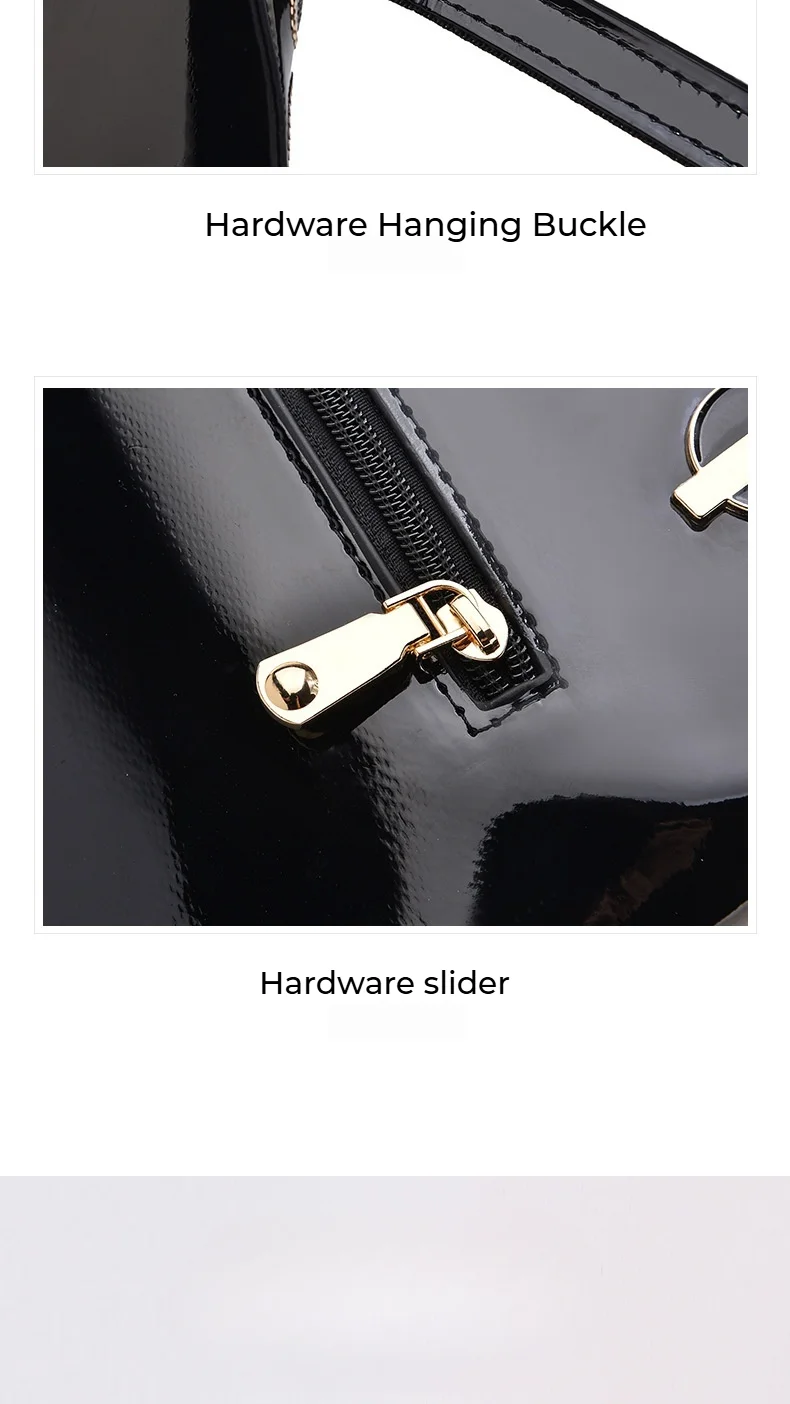 Damen Umhängetasche Aus Lackleder Große Schultertasche Elegant_voghion.com