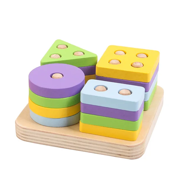 Juego de zanahoria de tracción para bebé, clasificador de madera, forma de  juguete, rompecabezas a juego, juguetes educativos para niños, juguetes  Montessori, 2, 3, 4 años - AliExpress