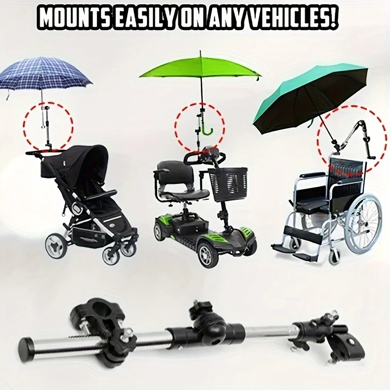Stainless Steel Foldable Bicycle Umbrella Frame, Bicycle Riding Umbrella Frame, Cycling Accessories