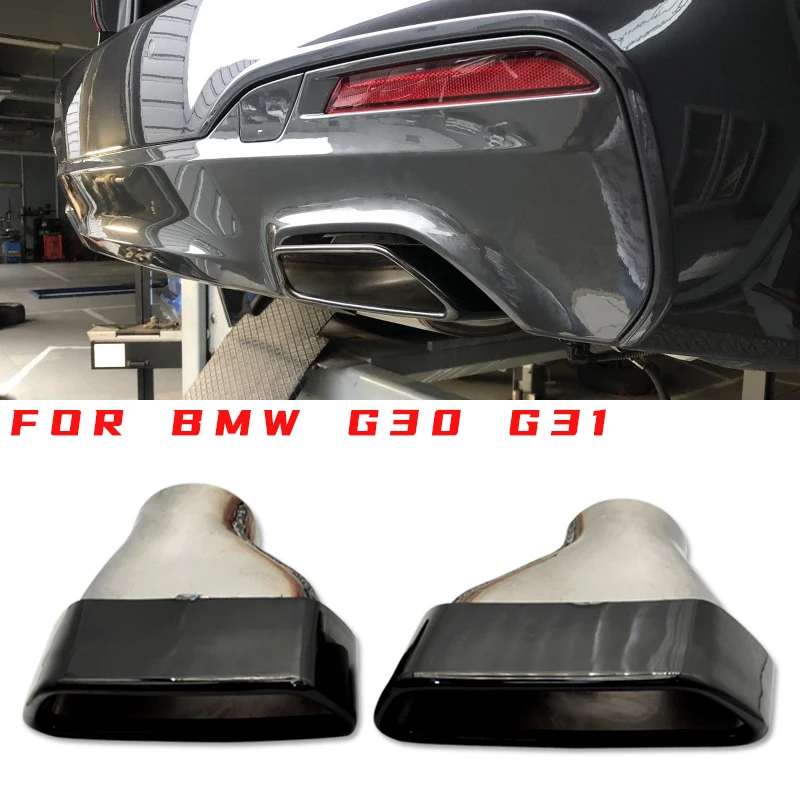 Free Shipping and Returns Qiilu 2Pcs Stainless Steel Black Car Exhaust