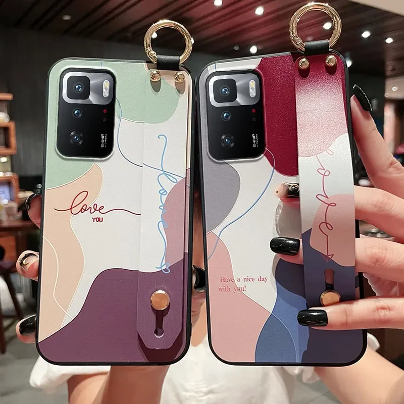 SoCouple Soft Silicone Wrist Strap Case with Phone Holder