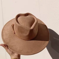 Couple's Love Hats Suede Hat Wide Brim Couple's Hats Fedora Hat Men Women Autumn Winter Felt Jazz Hats Church 2026 NEW Sombrero