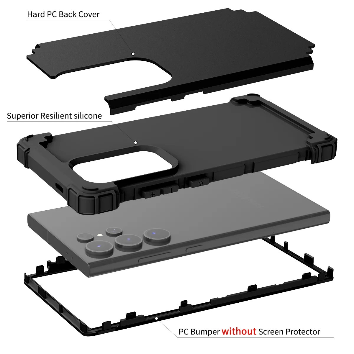 Heavy Duty High Impact Shockproof Protective Phone Case