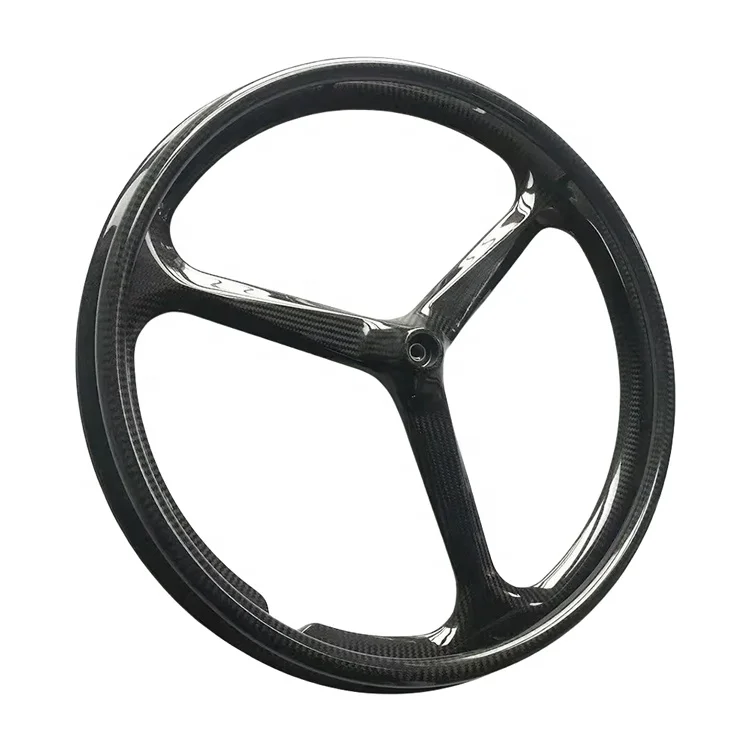 Strong Lightweight Carbon wheels 24 Inch Wheels Wheelchair Tri Spoke Carbon Whee