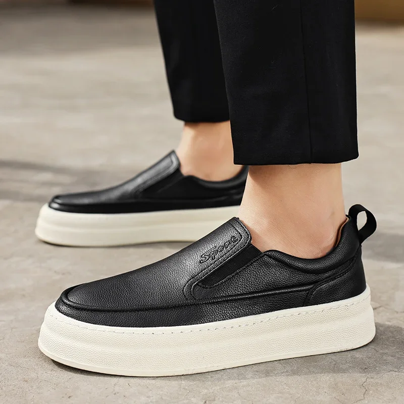 Luxury Genuine Leather Men's Loafers New Handmade Designer Shoes for Men Slip On Business Formal Shoes Moccasins Driving Shoes 2