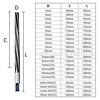 Spiral 1:50 Conical Reamer HSS Hand Reamer CNC Tools D3mm/4/5/6/8/9/10/12/14/16/18/20mm Extended 100/150/200/255L M35 Cobalt 2