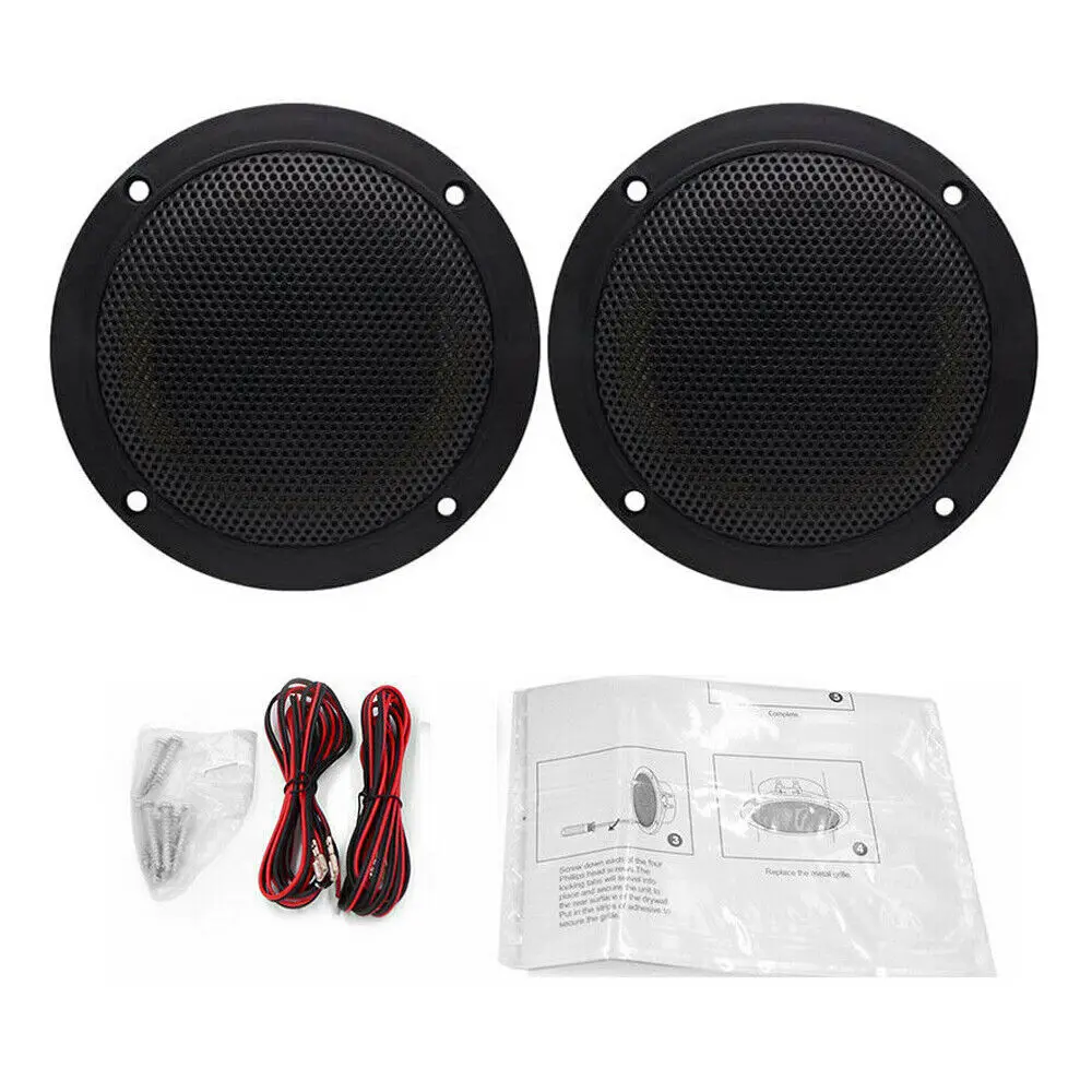 4'' 160W Waterproof Ceiling Marine Speaker Surround Sound Speaker For Kitchen Bathroom Yacht Outdoor Boat Home