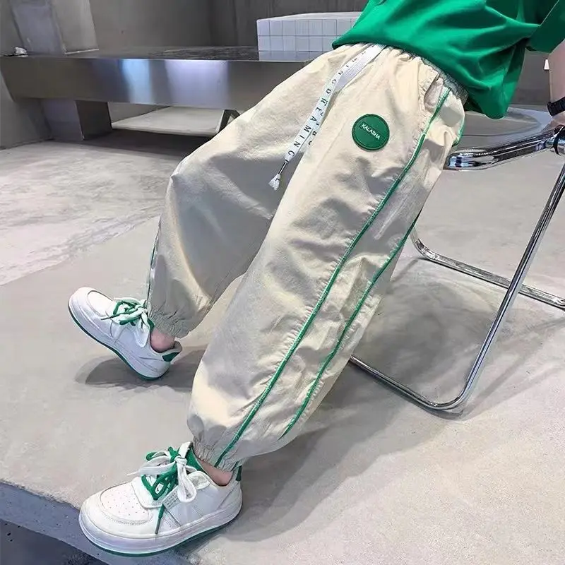 Boys Pants Kids Summer Thin Casual Cotton Long Trousers Sports boys pants