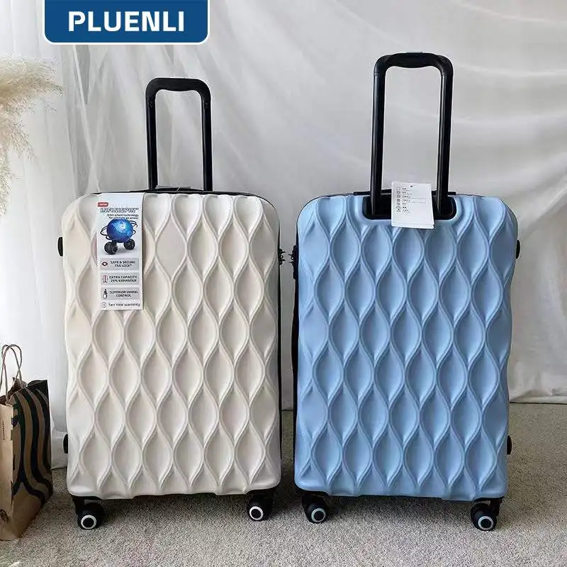 

PLUENLI Fashion Bird's Nest Luggage Password Suitcase Korean Style Student Traveling Trolley CaseUniversal Wheel Leather