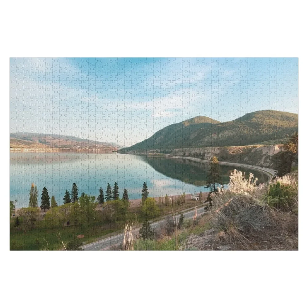 

Okanagan Lake and Mountains View in Summerland Jigsaw Puzzle Customs With Photo Personalised Jigsaw Puzzle