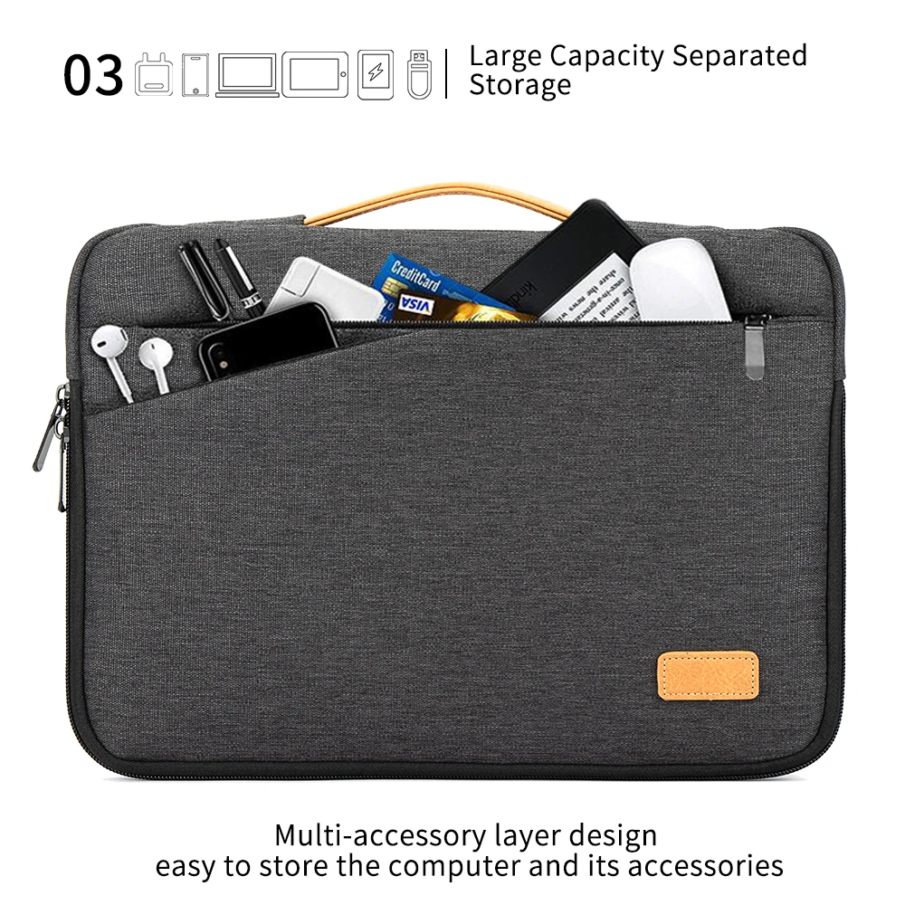 Universal Protective Laptop Sleeve with Handle – Fits 13 to 16 Inch Notebooks