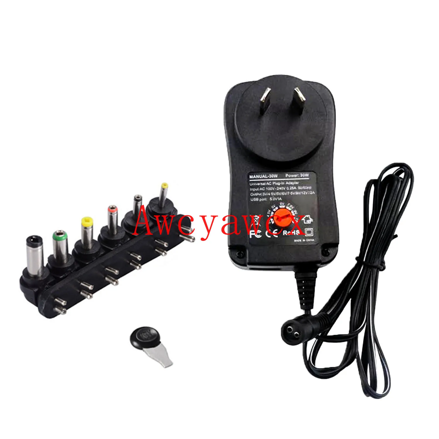 Power Switching Adapter Universal Adapter AC 100-240V DC 3V 4.5V 5V 6V 7.5V 9V 12V 30W Multi-function Adjustable Power Supply For LED Light Strip Camera