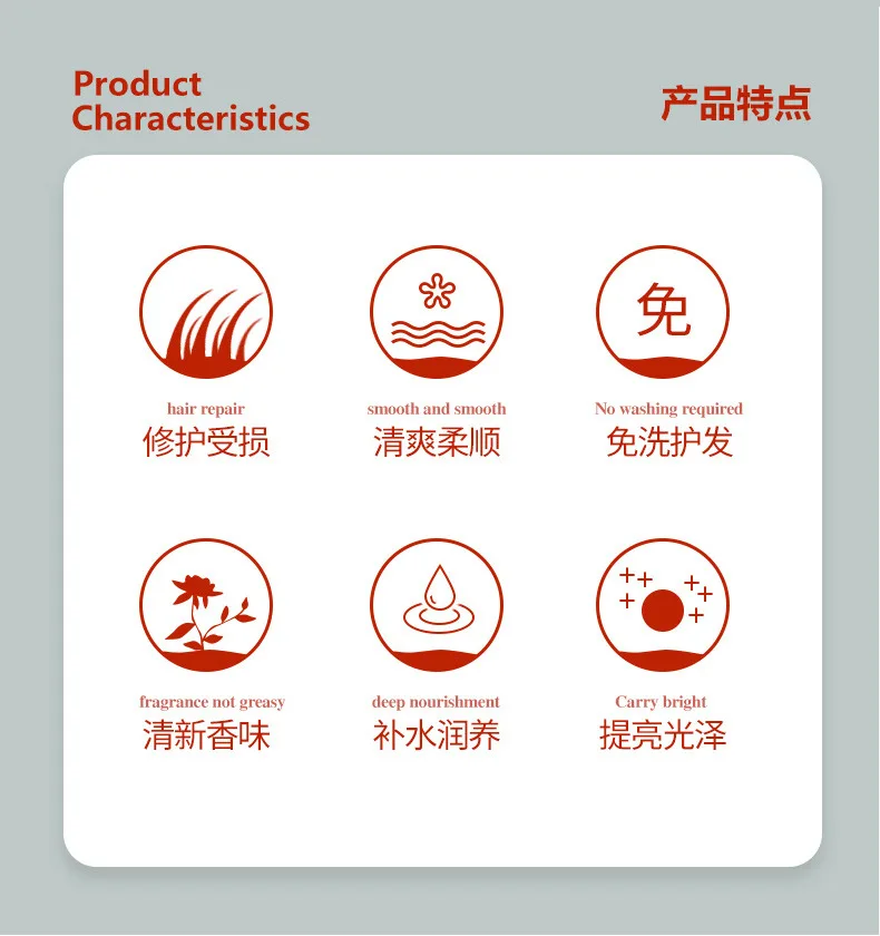 Description Picture 3 of itemFragrance Conditioners Essence Lotion for Lazy People Free Wash Softening and Moisturizing Essence Spray Hair Care Essential Oil