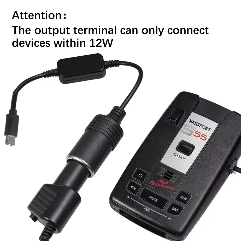 5V 12V 변환기 케이블 연장기 USB 유형 C 충전기 담배 라이터 소켓 전원 어댑터 전자 자동차 액세서리